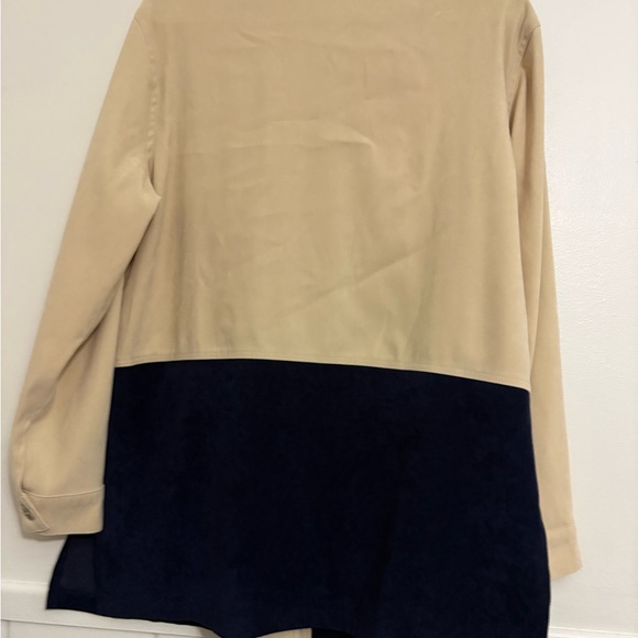 Two-Tone Beige and Black Women's Jacket - Picture 3 of 4